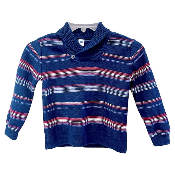 Janie and Jack Blue Striped Sweater Size 4 - Picture 1 of 4